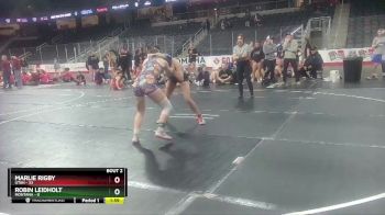 W 117 lbs Round 2 (3 Team) - Marlie Rigby, Utah vs Robin Leidholt, Montana