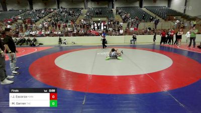 100 lbs Final - Jacob Escorza, Forsyth Central Wrestling vs Mark Garren, The Storm Wrestling Center