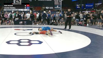 144 lbs Cons. Rd Of 128 - Kirk Wilson, Nebraska vs Colton Peshell, Utah