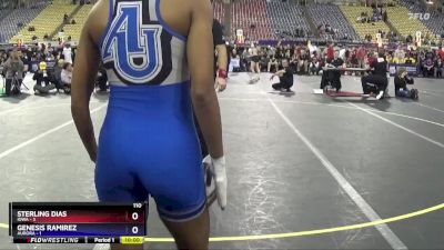 110 lbs Round 1 (16 Team) - Emilie Gonzalez, Iowa vs Mia Moore, Aurora