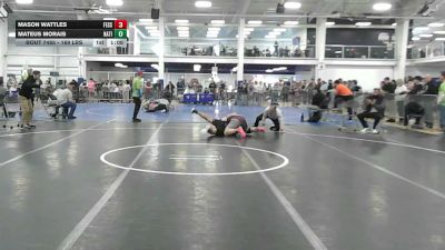 169 lbs Quarterfinal - Mason Wattles, The Fessenolen School vs Mateus Morais, Natick