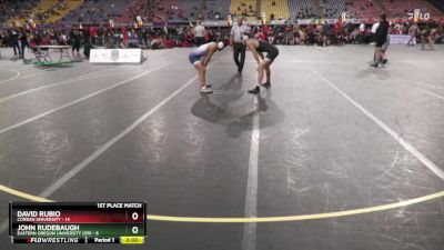 157 lbs Placement (4 Team) - David Rubio, Corban University vs John Rudebaugh, Eastern Oregon University (OR)