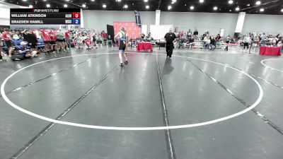 138 lbs William Atkinson, Team Alabama vs Braeden Hamill, Wisconsin