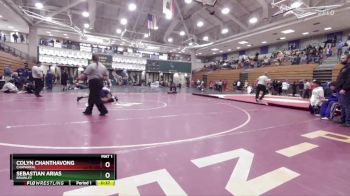 144 lbs 5th Place Match - Colyn Chanthavong, Chaparral vs Sebastian Arias, Brawley