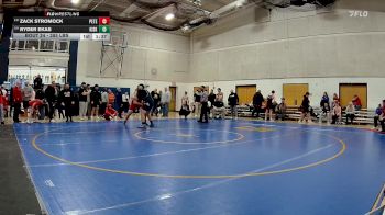 285 lbs Pigtails - Zack Stromock, Peters Township vs Ryder Ekas, Kiski Area