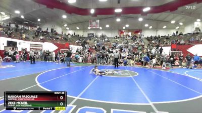56 lbs Champ. Round 1 - Zeke McNeil, Carmel USA Wrestling vs Nakoah Pasquale, Western Wrestling Club