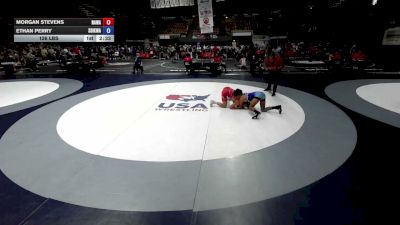 126 lbs Morgan Stevens, NAWA - North Area Wrestling Association vs Ethan Perry, SDIKWA - San Diego-Imperial Kids Wrestling Association