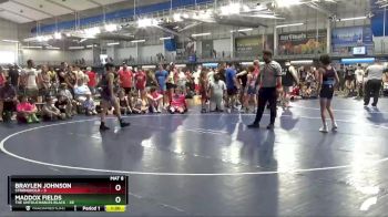 100 lbs Round 1 (10 Team) - Maddox Fields, The Untouchables Black vs Braylen Johnson, Stronghold