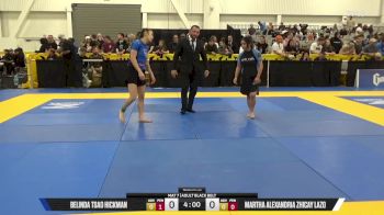 Martha Alexandria Zhicay Lazo vs Belinda Tsao Hickman 2025 World IBJJF Jiu-Jitsu No-Gi Championship