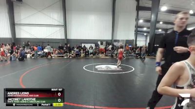 63 lbs Semifinal - Andres Lions, Askeo International Mat Club vs Jacobey Lamothe, White River Hornets Wrestling Club