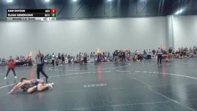 168 lbs Round 2 (8 Team) - Kam Dotson, GA United Red vs Elijah Semenchuk, Mat Clash