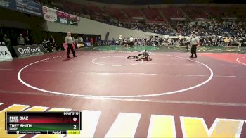 5A-106 lbs Quarterfinal - Trey Smith, Canby vs Mike Diaz, Crater