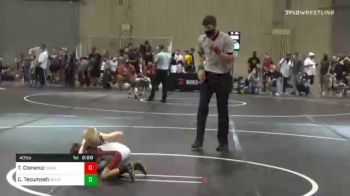 40 lbs Quarterfinal - Thomas Cisneroz, Comanche Bad Boyz vs Colton Tecumseh, Mojo Grappling