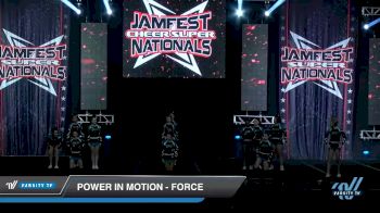 Power in Motion - Force [2020 L3 Senior - D2 - Small - A Day 2] 2020 JAMfest Cheer Super Nationals