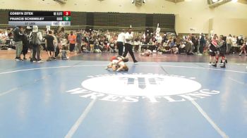 57 lbs 5th Place - Corbyn Zitek, Nebraska Elite - ESE vs Francis Schemeley, All I See Is Gold Academy - ESE