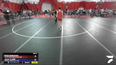 170 lbs Cons. Round 3 - Ryan Bergman, Watertown Wrestling Club vs Zach Clark, Ringers Wrestling Club