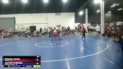 250 lbs Round 2 (8 Team) - Michael Danial, Illinois vs Sawyer Schendel, Minnesota Blue