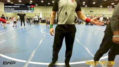 55 lbs Rr Rnd 4 - Socorro Hinojos, Texas Top Team 9u vs Kayde Legg, Tulsa Elite 9U