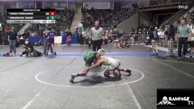 105 lbs Cons. Round 2 - Braddock Tharp, Linn County vs Aiden Fernandez, Derby