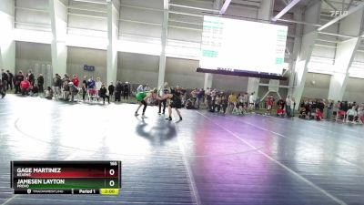 165 lbs Cons. Round 1 - Jamesen Layton, Provo vs Gage Martinez, Kearns