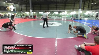 40/45 Round 3 - Champ Baker, Shenandoah Valley Wrestling Cl vs Abel Brunner, Crystal Coast Grapplers