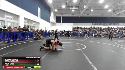 165 lbs Cons. Round 2 - Nick Cali, CVBJJ vs Julian Lopez, Ventura High School