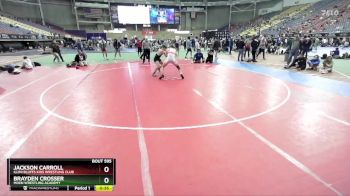 150 lbs Cons. Round 4 - Jackson Carroll, Illini Bluffs Kids Wrestling Club vs Brayden Crosser, Moen Wrestling Academy