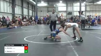 132 lbs Quarterfinal - Anthony Montez, Young Guns vs Corbin Ramos, Kenosha Academy