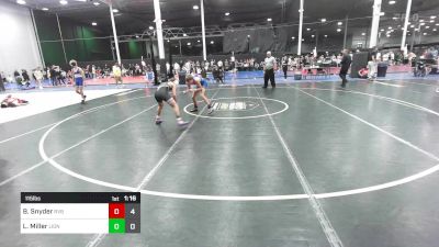 115 lbs Rr Rnd 1 - Brennan Snyder, River Valley Rebels vs Luke Miller, Lions Wrestling Club