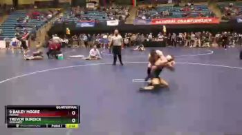 157 lbs Quarterfinal - Trevor Burdick, Reinhardt vs 9 Bailey Moore, Marian
