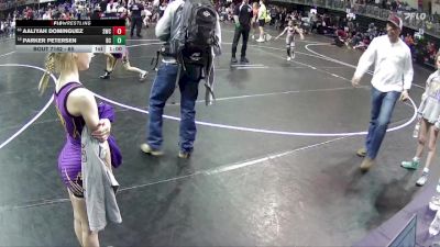 65 lbs Cons. Round 4 - Aaliyah Dominguez, Scottsbluff Wrestling Club vs Parker Petersen, Battle Creek