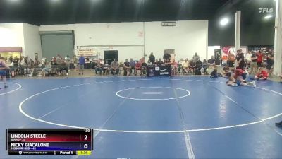 130 lbs 2nd Wrestleback (16 Team) - Lincoln Steele, Idaho vs Nicky Giacalone, Missouri Red