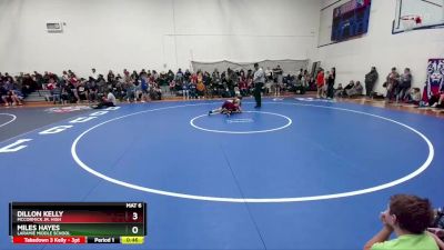 83-85 lbs Round 1 - Dillon Kelly, McCormick Jr. High vs Miles Hayes, Laramie Middle School