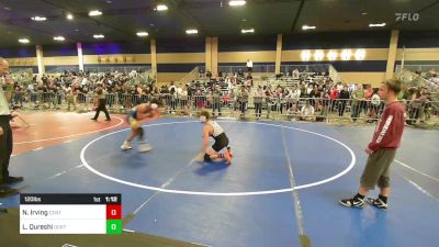 120 lbs Round Of 16 - Nevan Irving, Central Florida Wrestling vs Liam Qureshi, Ocrtc