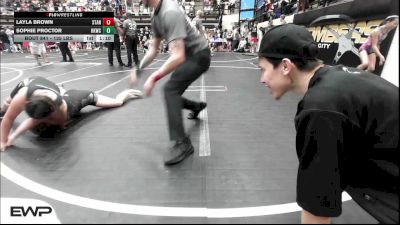 135 lbs Semifinal - Layla Brown, Standfast OKC vs Sophie Proctor, Henryetta Knights Wrestling Club