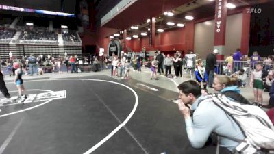 54 lbs Consi Of 8 #1 - Bryor Dorman, Eastside United vs Elsa Grant, Athlos Wrestling