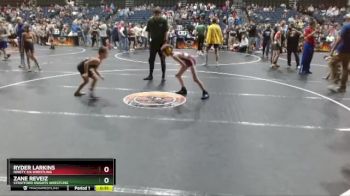 75 lbs Semifinal - Zane Reveiz, Stratford Knights Wrestling vs Ryder Larkins, Ninety Six Wrestling