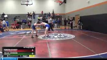 157 lbs 1st Place Match - Porter Schott, Chelsea Middle School vs Micah Johnson, Huntsville