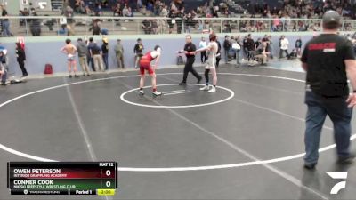 126 lbs Final - Owen Peterson, Interior Grappling Academy vs Conner Cook, Nikiski Freestyle Wrestling Club
