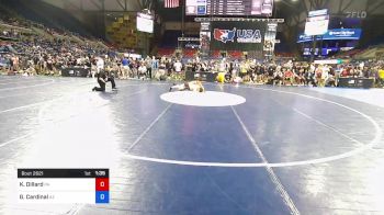 120 lbs Cons 16 #1 - Keanu Dillard, Pennsylvania vs Gus Cardinal, Arizona