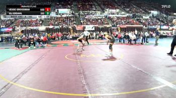 A - 103 lbs Semifinal - Eli Erdahl, East Helena vs Jesse Grossman, Hardin