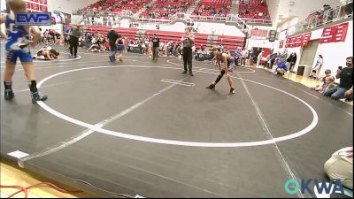 64 lbs Quarterfinal - Ronald Rogers, Prague vs Maverick Higgins, Choctaw Ironman Youth Wrestling