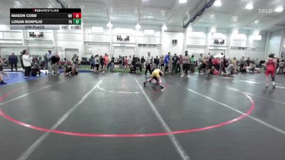 S-80 lbs 5th Place - Mason Cobb, WV vs Logan Bonfilio, PA