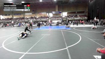 114 lbs Rr Rnd 2 - Paisley Powers, Garden City Wrestling Club vs Brayden Cotton, Pikes Peak Warriors