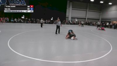 135 lbs Cons. Sub-rd Of 16 - Kyra Hains, Lincoln Girls Wrestling vs Mia Gil, Surfside X Wrestling