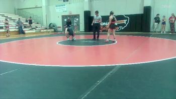 Girls 125 lbs Semifinal - Aliyah Ross, Jeff West vs Kaylee McKee, Effingham-Atchison Co Community