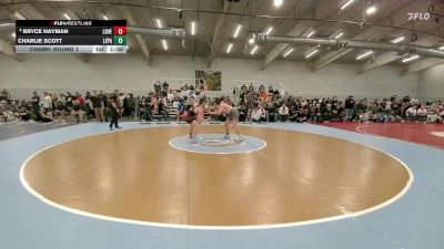 190 lbs Champ. Round 1 - Charlie Scott, Lewis-Palmer vs Bryce Hayman, Loveland