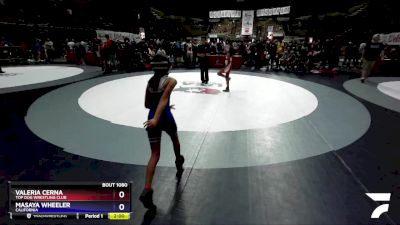 70 lbs Round 2 - Valeria Cerna, Top Dog Wrestling Club vs Masaya Wheeler, California