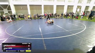 130 lbs Semifinal - Lincoln Steele, ID vs Noah Soto, CA