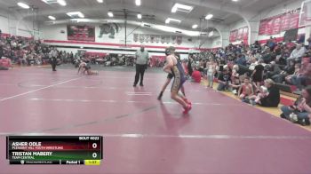 140-150 lbs Round 2 - Tristan Mabery, Team Central vs Asher Odle, Pleasant Hill Youth Wrestling